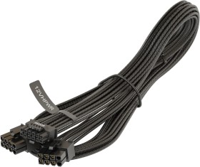 Seasonic 12VHPWR Cable, 600W PCIe 5.0 12VHPWR, 2x 8-Pin PCIe Stecker auf 16-Pin PCIe 5.0 12VHPWR Stecker, Adapterkabel, schwarz, 75cm (SS2X8P-12VHPWR-600 Black)