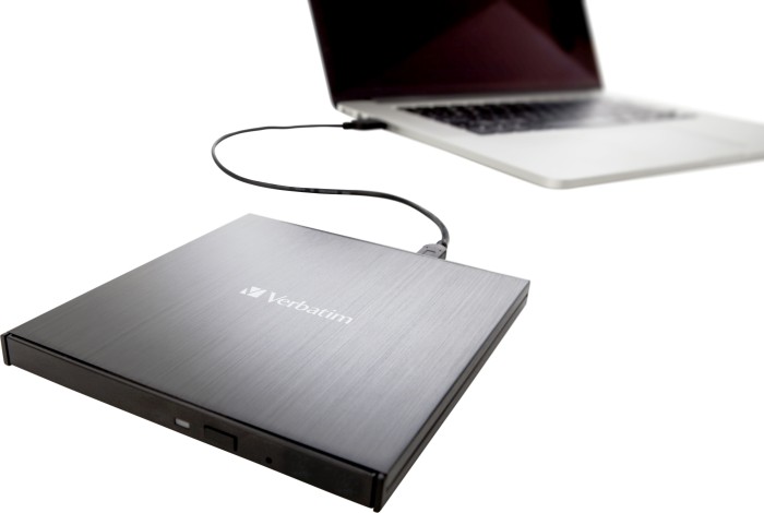Verbatim External Slimline Blu-ray Writer, USB-C 3.0