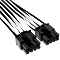 Corsair PSU Cable Type 4 - 600W PCIe 5.0 12VHPWR, 2x 8-Pin PCIe wtyczka na 16-Pin PCIe 5.0 12VHPWR wtyczka, kabel przejściówka, Premium Individually Sleeved, biały/czarny, 65cm Vorschaubild