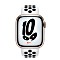 Apple Watch Nike Series 7 (GPS) 41mm Aluminium Polarstern mit Sportarmband Pure Platinum/schwarz Vorschaubild