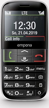 Emporia ACTIVE 5,87 cm (2.31″ ) 96 g Schwarz Seniorentelefon (V50-4G_001)