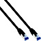 InLine kabel patch, Cat6a, S/FTP, RJ-45/RJ-45, 3m, czarny (76803S)