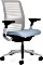 Steelcase Think Bürostuhl mit Armlehnen, grau/blau (465A300WFH10)