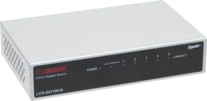 Longshine GS7100 Desktop Gigabit Switch, 5x RJ-45