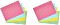 Herlitz Karteikarten A6 liniert farbig sortiert, 200 Blatt, 4er-Set (10836211)