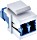 InLine Keystone moduł Fiber LC-Duplex/LC-Duplex gniazdko, niebieski (89988A)