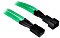 BitFenix Alchemy 3-Pin przed&#322;u&#380;enie 90cm, sleeved zielony/czarny (BFA-MSC-3F90GK-RP)
