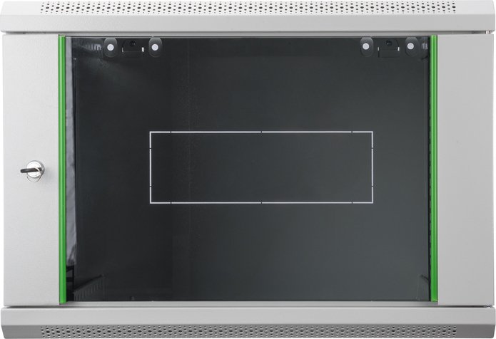 Digitus Professional Dynamic Basic Serie 9HE Wandschrank, Glastür, grau, 450mm tief