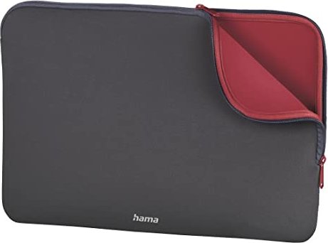 Hama 15.6" notebook-Sleeve Neoprene, szary/czerwony
