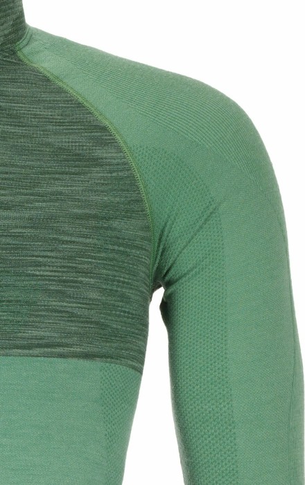 Ortovox 230 Competition Zip Neck Shirt langarm green isar blend (Herren)