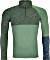 Ortovox 230 Competition Zip Neck Shirt langarm green isar blend (Herren) Vorschaubild