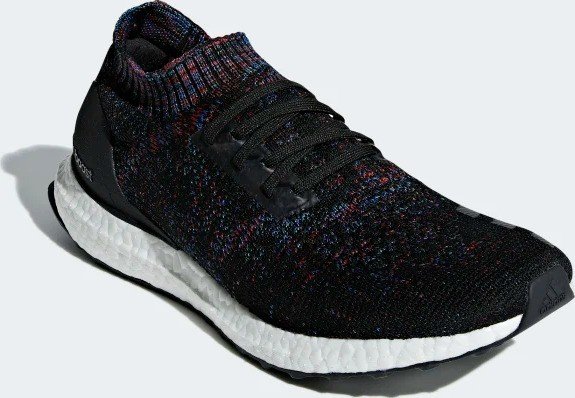 ultra boost uncaged core black active red blue