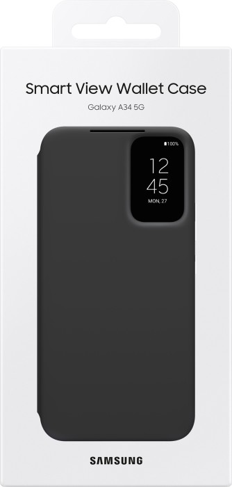 Samsung Smart View Wallet Case für Galaxy A34 5G schwarz