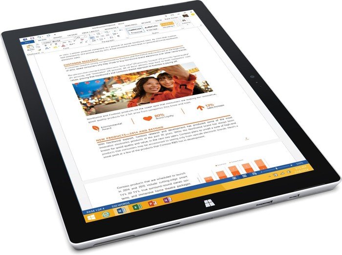Microsoft Surface Pro 3, Core i5-4300U, 4GB RAM, 128GB SSD