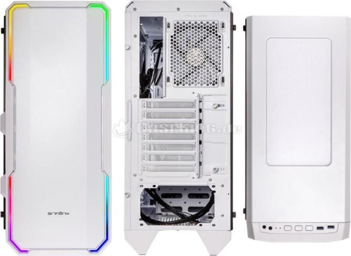 BitFenix Enso RGB, biały, szklane okno