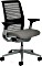 Steelcase Think Bürostuhl mit Armlehnen, pfefferschwarz/eulengrau (465A300WFH03)