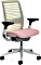 Steelcase Think Bürostuhl mit Armlehnen, beige/rosa (465A300WFH05)