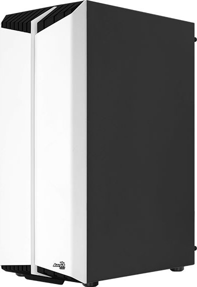 AeroCool Bionic V2, biały, wentylatory LED RGB, szklane okno