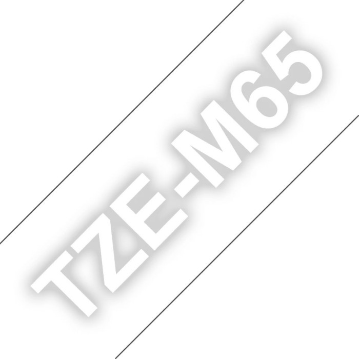 Brother TZe-M65 taśma do drukarek, 36mm, biały/przeźroczysty matowy