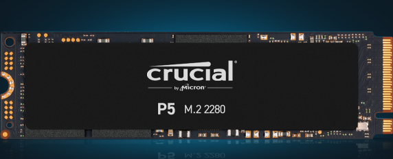 Crucial P5 SSD 1TB, M.2 2280/M-Key/PCIe 3.0 x4