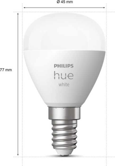 Philips Hue White 470 LED-Bulb E14 5.7W/827, 2er-Pack