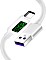 AICase 100W/5A USB C cable with LED load indicator St/St 1.2m white