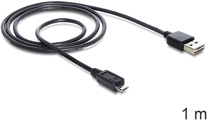 DeLOCK EASY-USB 2.0 przewód, USB-A [wtyczka] na Micro-B [wtyczka], 1m