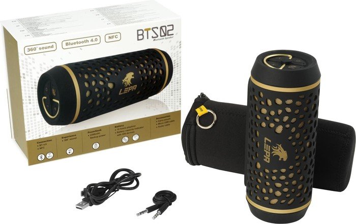 LEPA Bluetooth Speaker BTS02 schwarz