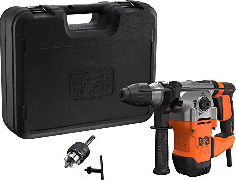 Black&Decker BEHS03K zasilanie elektryczne młotowiertarka plus walizka + akcesoria