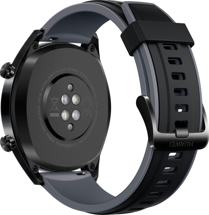 Huawei Watch GT Sport schwarz mit Silikonarmband schwarz