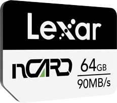 Lexar nCARD R90/W70 NM Card 128GB