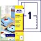Avery-Zweckform CD-inlay matte white, A4, 185g/m², 25 sheets (C32250-25)
