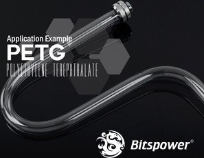 Bitspower HardTube PETG rura, 50cm, 12/10mm, przejrzysty