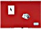 Bi-Aplikacje biurowe Flow Magnetic tablica szklana 60x45cm czerwony (GL040306)
