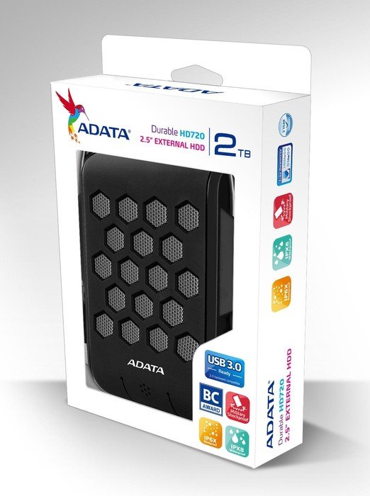 ADATA HD720 czarny 2TB, USB 3.0 Micro-B