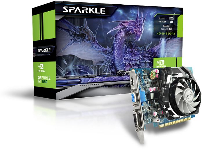 Sparkle GeForce GT 630, 4GB DDR3, VGA, DVI, HDMI