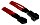 BitFenix Alchemy 3-Pin przedłużenie 30cm, sleeved czerwony/czarny (BFA-MSC-3F30RK-RP)