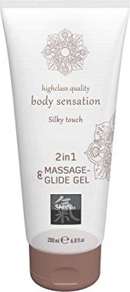 HOT Shiatsu Silky Touch 2in1 Massageöl und Gleitgel, 200ml