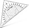 Aristo triangle ruler 16cm, transparent (AR1550)