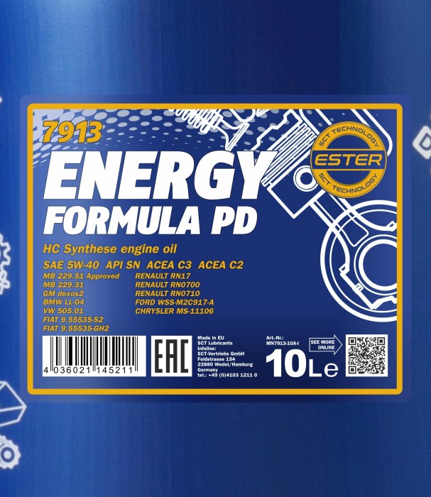 Mannol Energy Formula PD 5W-40 10l ab € 35,58 (2024)