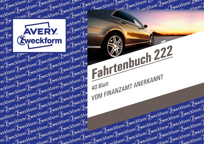 Avery-Zweckform Fahrtenbuch z Jahresabrechnung książka formularzy A6 w poprzek, 40 arkuszy