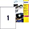 Avery-Zweckform Folienetiketten A4, weiß, 20 Blatt (L4775-20)
