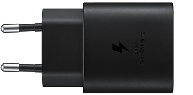 Samsung Schnellladegerät 25W USB USB-C ohne Kabel schwarz