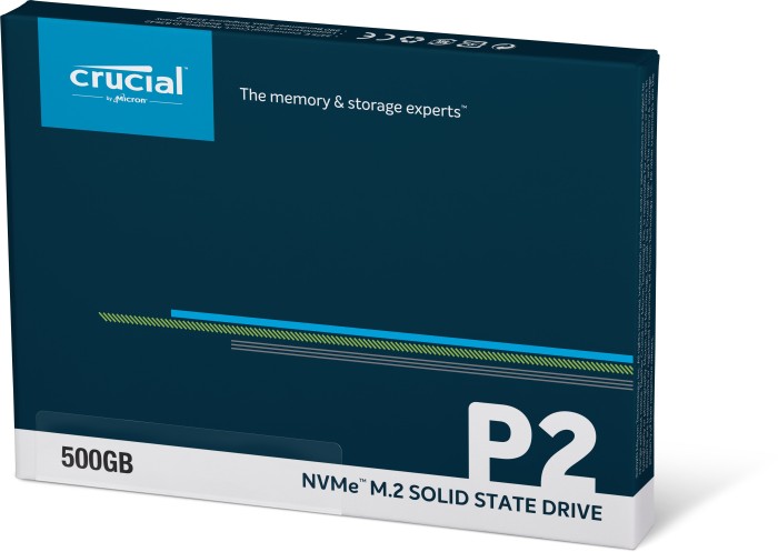 Crucial P2 SSD 500GB, M.2 2280/M-Key/PCIe 3.0 x4