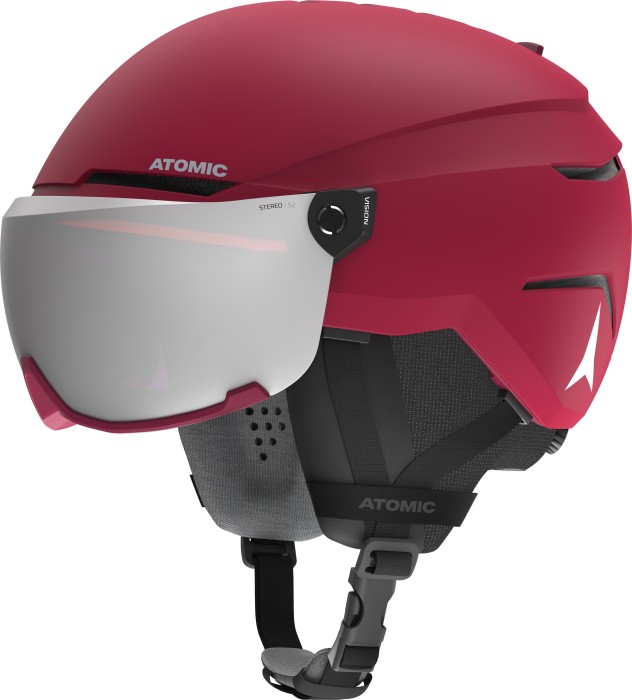 Atomic Savor Visor Stereo Helm dunkelrot (Modell 2019/2020)