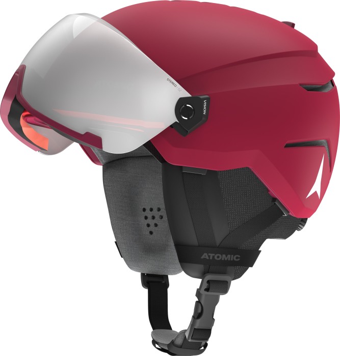 Atomic Savor Visor Stereo Helm dunkelrot (Modell 2019/2020)