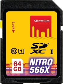 Strontium Nitro 566x R85 SDXC 64GB, UHS-I, Class 10