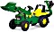 rolly toys rollyJunior John Deere pedał-Tractor with przód Loader and Back Hoe zielony (811076)