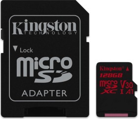 R100/W80 microSDXC 128GB Kit UHS I U3