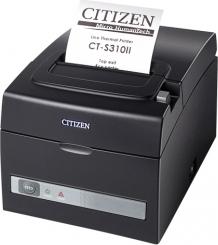 Citizen CT-S310II, Cutter, USB, LAN, schwarz, Thermodirekt